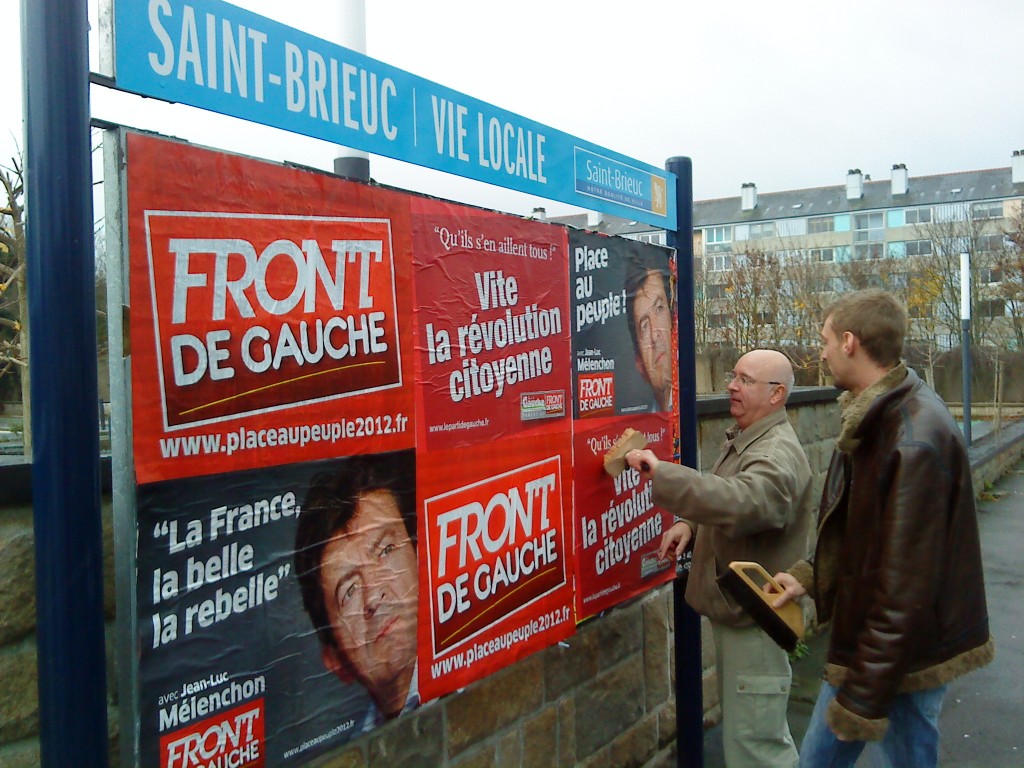 Affichage front de gauche sur Saint Brieuc